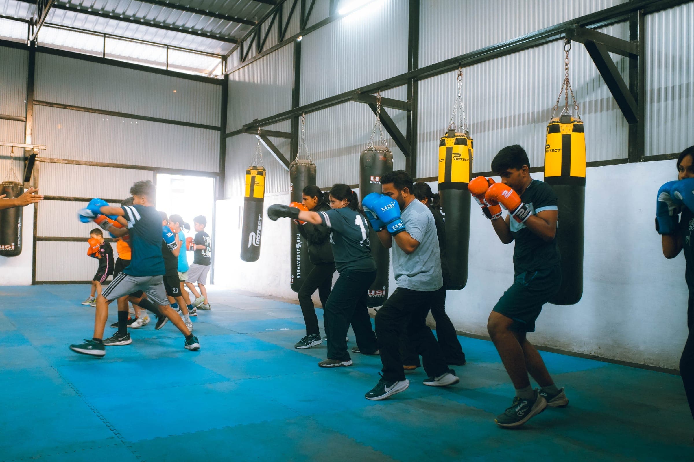 Young athletes building confidence