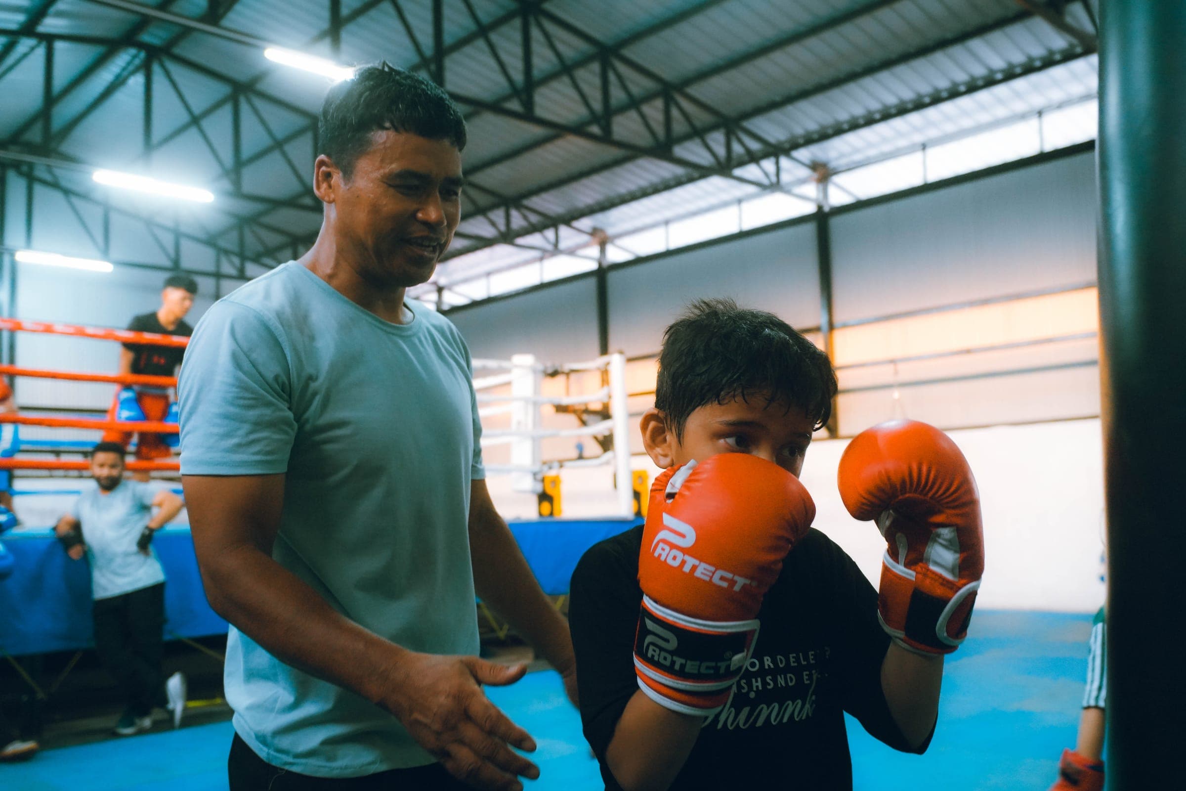 Athletes in action at Aspire Academy
