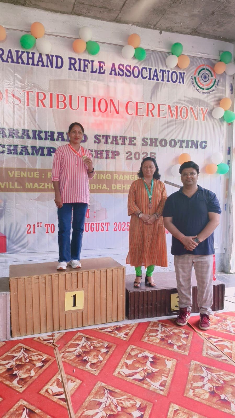 Shooting championship podium winner at Aspire