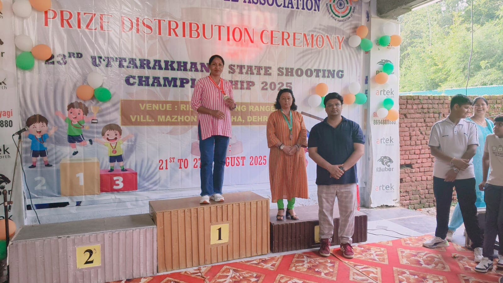 Uttarakhand State Shooting Championship prize ceremony