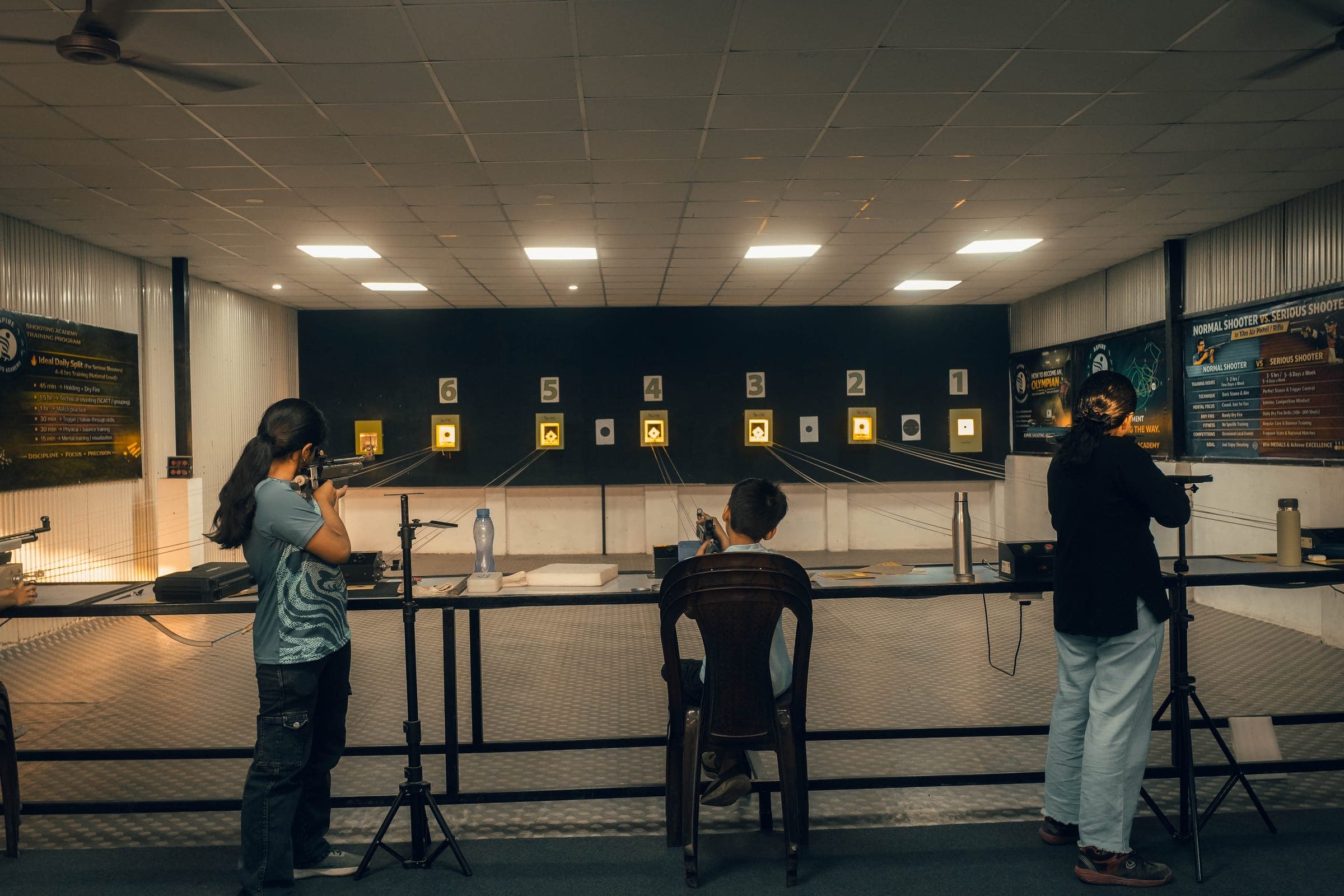 Indoor shooting range at Aspire Sports Academy