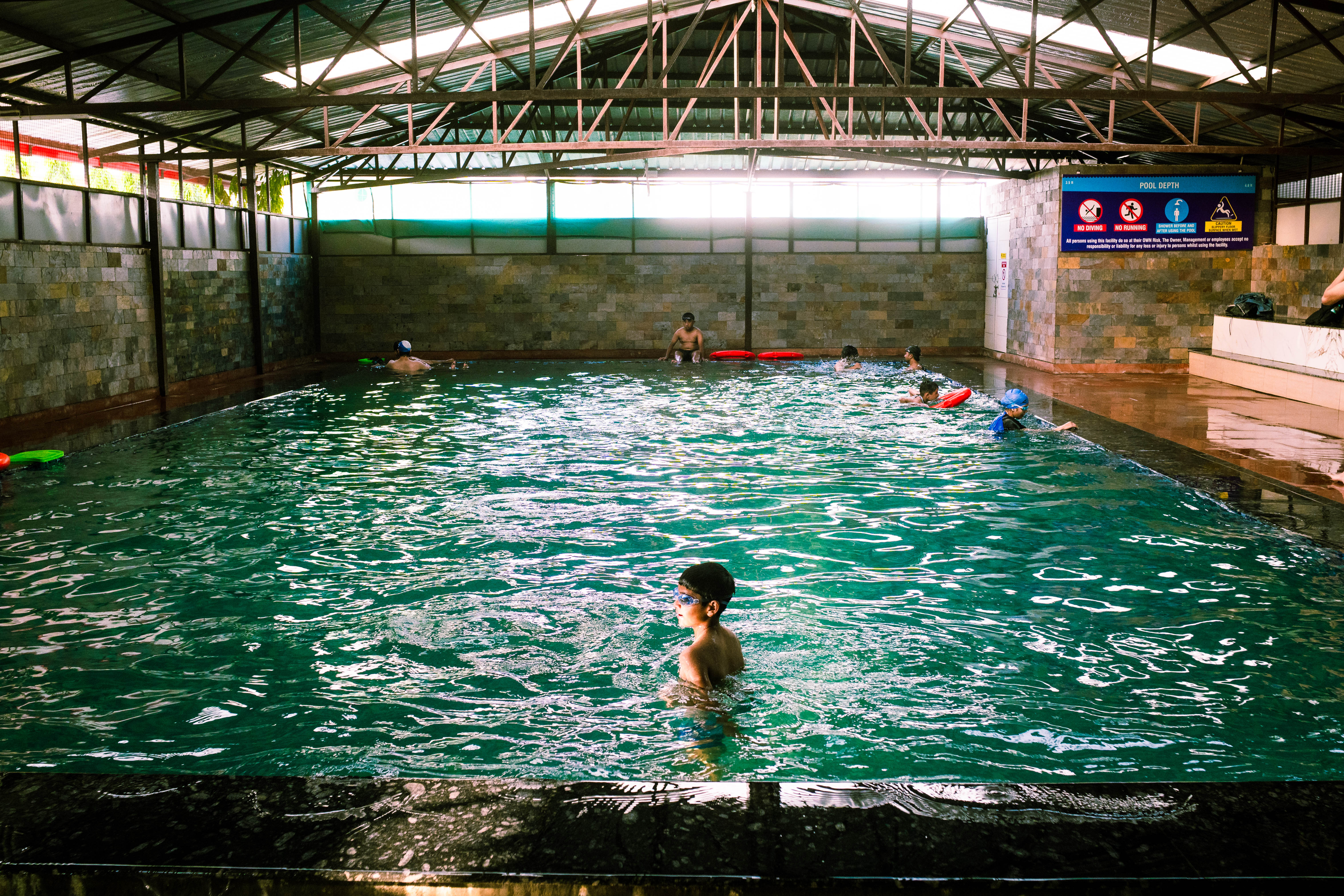 Indoor swimming pool at Aspire Sports Academy